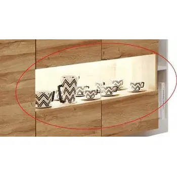 Obývací stěna LED osvětlení k obývací stěně ALICANTE - bílé podbarvení - SLEVA 3% s kodem radost25