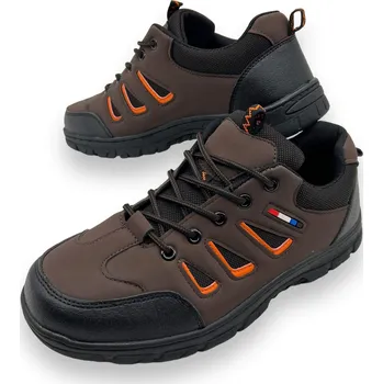 Pánské tenisky Baolikang Pánské hnědé šněrovací tenisky 02 Barva: Hnědá, Velikost: 41