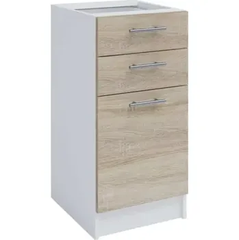 Kuchyňská linka Dolní skříňka FABIANA S - 40SZ2 - dub sonoma / bílá - SLEVA 3% s kodem radost25