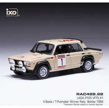 autíčko Lada 2105 VFTS - Rally Baltika 1984 #1 Soots - Putmaker 1:43 IXO