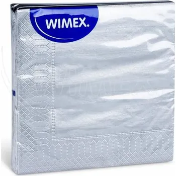 Papírový ubrousek Ubrousek (PAP FSC Mix) 3vrstvý stříbrný 33 x 33 cm [20 ks]