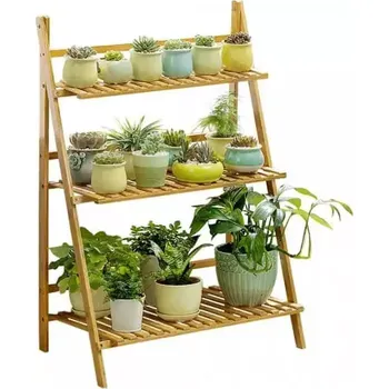 Stojan na květiny Regál bambus Nepel TYP 1 + dárek zdarma - SLEVA 3% s kodem radost25