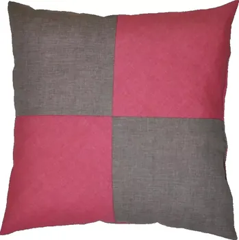 Polštář Polštářek - malinová/tmavě šedá - SLEVA 3% s kodem radost25