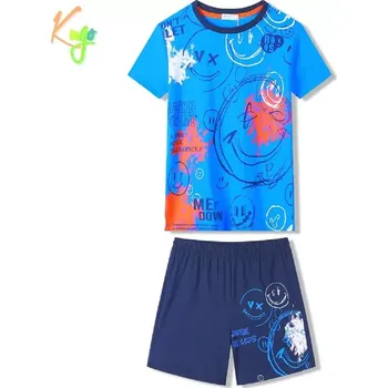 Chlapecké pyžamo Chlapecké letní pyžamo Kugo WT7316, tyrkysové