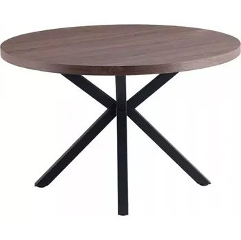 Nábytek Jídelní stůl MEDOR - tmavý dub / černá - SLEVA 3% s kodem radost25