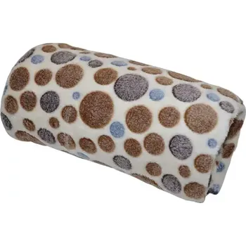 deka Deka mikroplyš 150x200 cm - puntíky hnědé - SLEVA 3% s kodem radost25