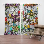 Sablio Graffiti závěs 2x 140 x 250 cm