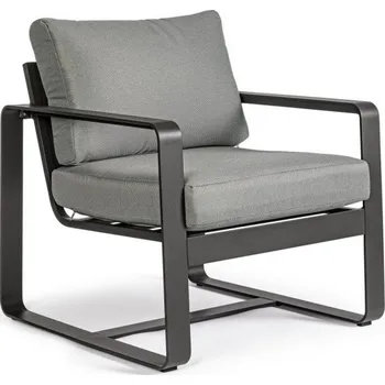 BIZZOTTO Zahradní křeslo MERRIGAN šedé