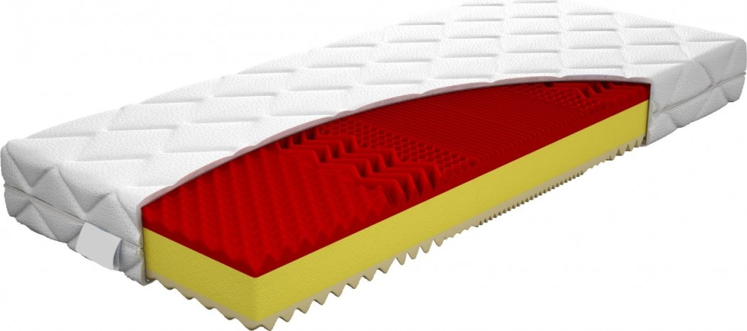 Purtex Zdravotní matrace Adriana Coolflex Rozměr 200 x 200, Potah Greenfirst