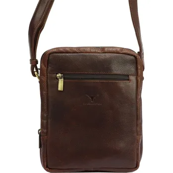 Pánská kožená taška Money Kepper hnědá KZ2242859