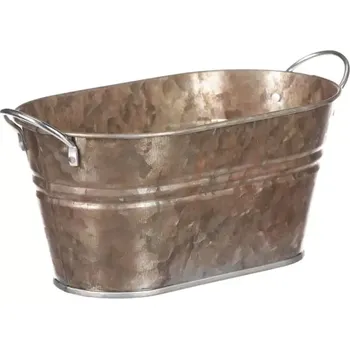 Květináč Truhlík kovový KK084 COP - SLEVA 3% s kodem radost25