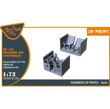 Plastikový model Clear Prop models 1/72 Me-410 B-1/U2/U4/R4 interior (AIRF/FINEM)