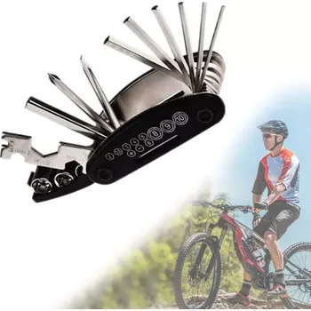 Sada nářadí Sada klíčů na opravu kola 16v1 Multitool v pouzdře