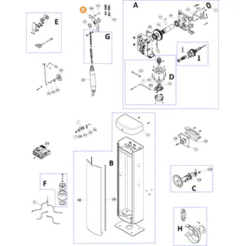 Pohon brány Nice PMD0861.4610 vahadlo pro SIGNO