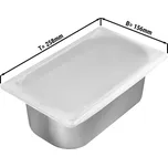 G.Gastro Silikonové víko na 1/4 GN-nádobu & nádobu na zmrzlinu - 265 x 162 mm