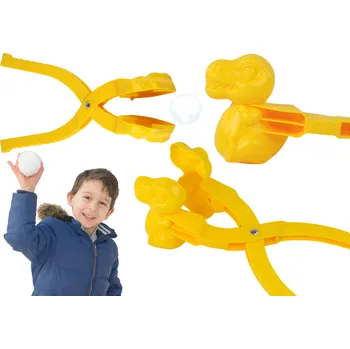 Hračka na písek Mamido Tvořítko na sněhové koule dinosaurus žlutý