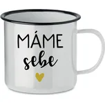 MÁME SEBE - bílý plecháček 350 ml