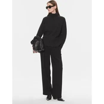 Boss Kalhoty z materiálu Tapiana 50479405 Černá Relaxed Fit 42