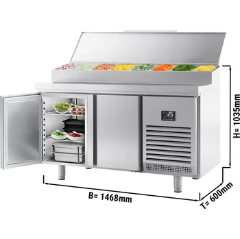 Pizza kámen G.Gastro Přípravný chladicí stůl - se 2 dveřmi