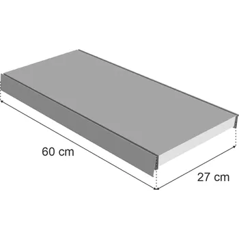 police Police do regálu MAGO RAL 7035 šedá Hloubka police: 27cm, Šířka police: 60cm
