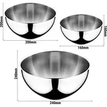 G.Gastro 9dílná sada nerezových misek - Ø 16,20,24 cm