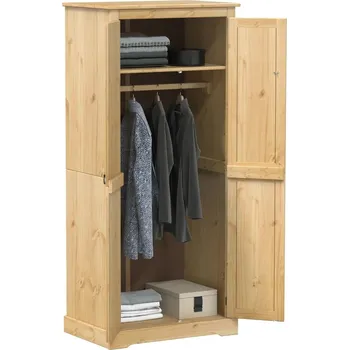 Šatní skříň vidaXL Šatní skříň Corona 76 x 50 x 170 cm masivní borové dřevo [4002769]