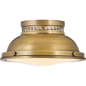 Elstead Industriální stropní svítidlo Hinkley AMELIA mosaz/2x E27