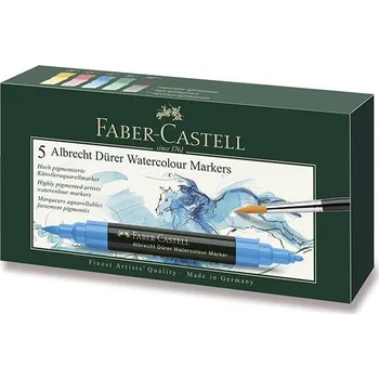 Výtvarná sada Akvarelové popisovače Faber-Castell Albrecht Dürer - 5 barev