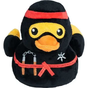 Hračka pro psa FuzzYard plyšová kachnička ninja 15 cm