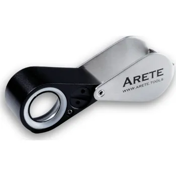 Lupa Gemologická Lupa 10x 21mm s LED a UV přísvitem na baterie