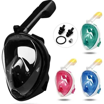 Potápěčská maska CELOOBLIČEJOVÁ ŠNORCHLOVACÍ MASKA Tirkysová S/M