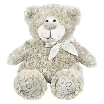 plyšák Miś z kokardą ecru 27cm