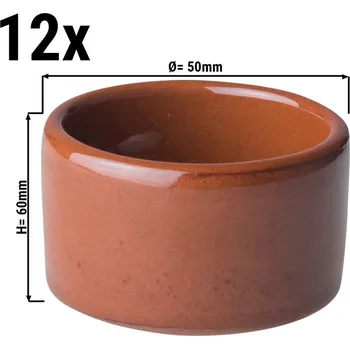 G.Gastro (12 Kusů) CLASSICO - Tapas dip miska - Ø 5 cm - hnědá