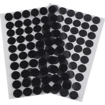 Zip Suchý zip samolepicí kolečka Ø15 mm, 60 párů - černý