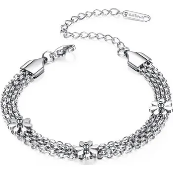 Náramek B-TOP Dámský náramek KVĚT - nerez ocel