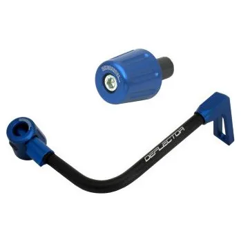 Lever guard ACCOSSATO with black hose and joint right, aluminium DE004-012-TP-12