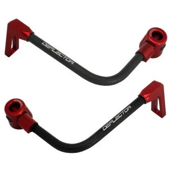 Lever guard ACCOSSATO with black hose and joint right + left , aluminium DE003-011-TP-16