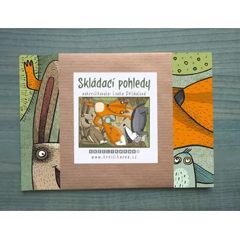 Výtvarná sada Skládací pohledy - Jezevec