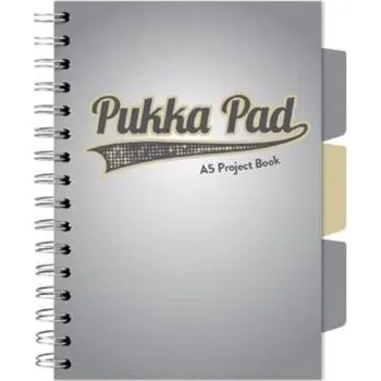 Set školních potřeb Project Book Grey A5/100K kratka szary (3szt)
