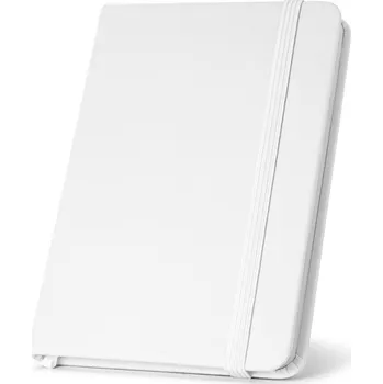 Zápisník HEMINGWAY. Poznámkový blok A5 z PU s hladkými listy - Bílá