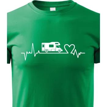 Chlapecké tričko Dětské tričko Ekg Obytný vůz, Barva Zelená, Velikost 146 cm/10 roků, Canvas Dětské tričko Bezvatriko.cz 2270
