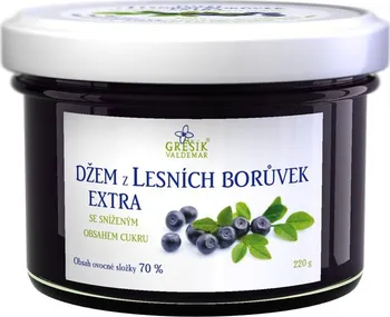 Grešík Džem z lesních borůvek extra speciální 220 g