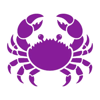 Samolepící dekorace Krab 002 (14 - fialová) SAMOLEPKA NA AUTO, NÁLEPKA, FÓLIE, POLEP, TUNING, VLASTNÍ TEXT, TISK, AUTOSAMOLEPKY.cz, POLEPY, OBRÁZEK, LOGO, 3D STICKERS