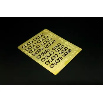 Plastikový model Brengun 1/72 Propeller flangers (for wooden prop.) PE set