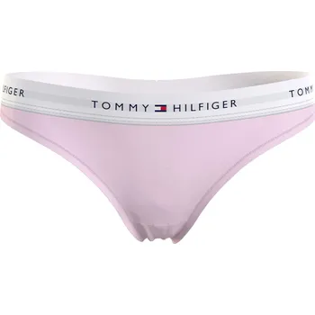 Dámské oblečení Dámská tanga LOGO WAISTBAND THONG UW0UW03835TOG světle růžová - Tommy Hilfiger XL