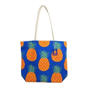 Taška - plážová - plátno - Ananas