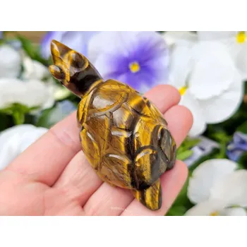 Přírodní kámen Želva z tygřího oka 94g (Indie)