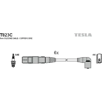 Zapalovací kabel Sada kabelů pro zapalování TESLA T823C