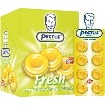 Bonbon Pectol citronový drops s vit.C box 24 blistrů