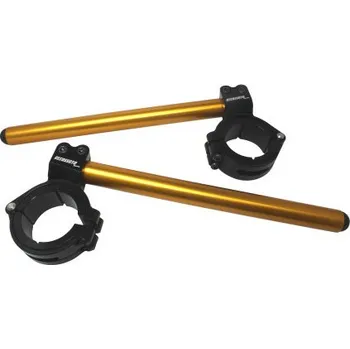 Adjustable clip-ons ACCOSSATO inclination from 6Â° to 10Â° with inner ring, gold CP001N-51-Y